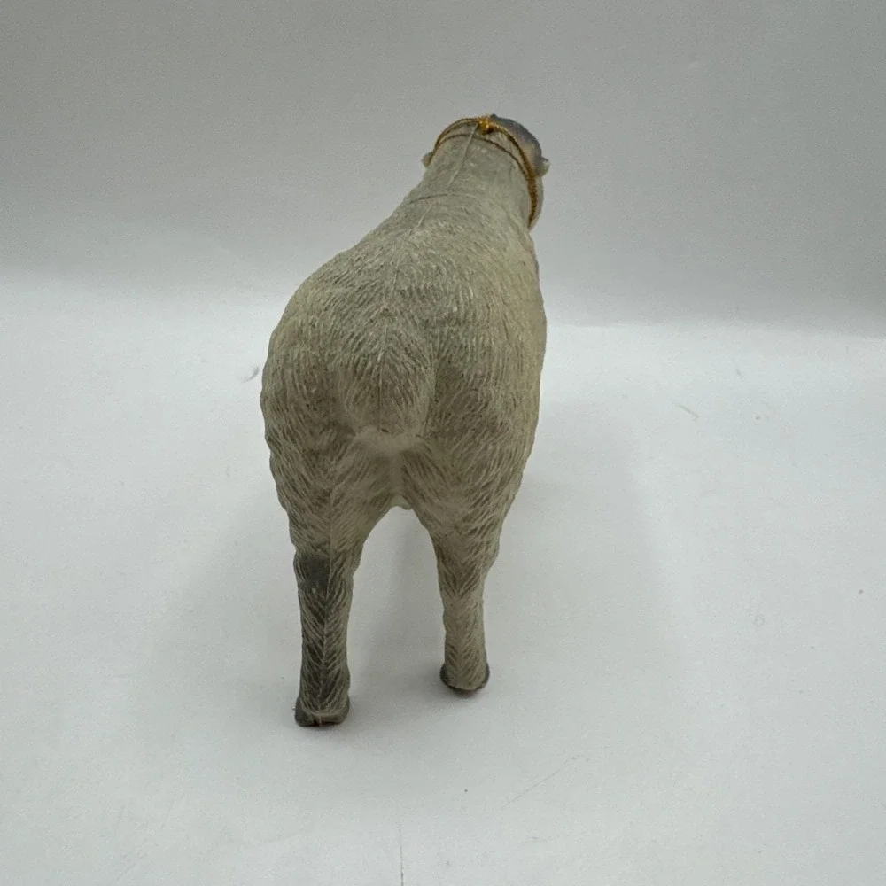 Lot of 2 Vintage Imperial‎ Sheep & Goat Farm Animal 1986 Plastic Toys Figurines